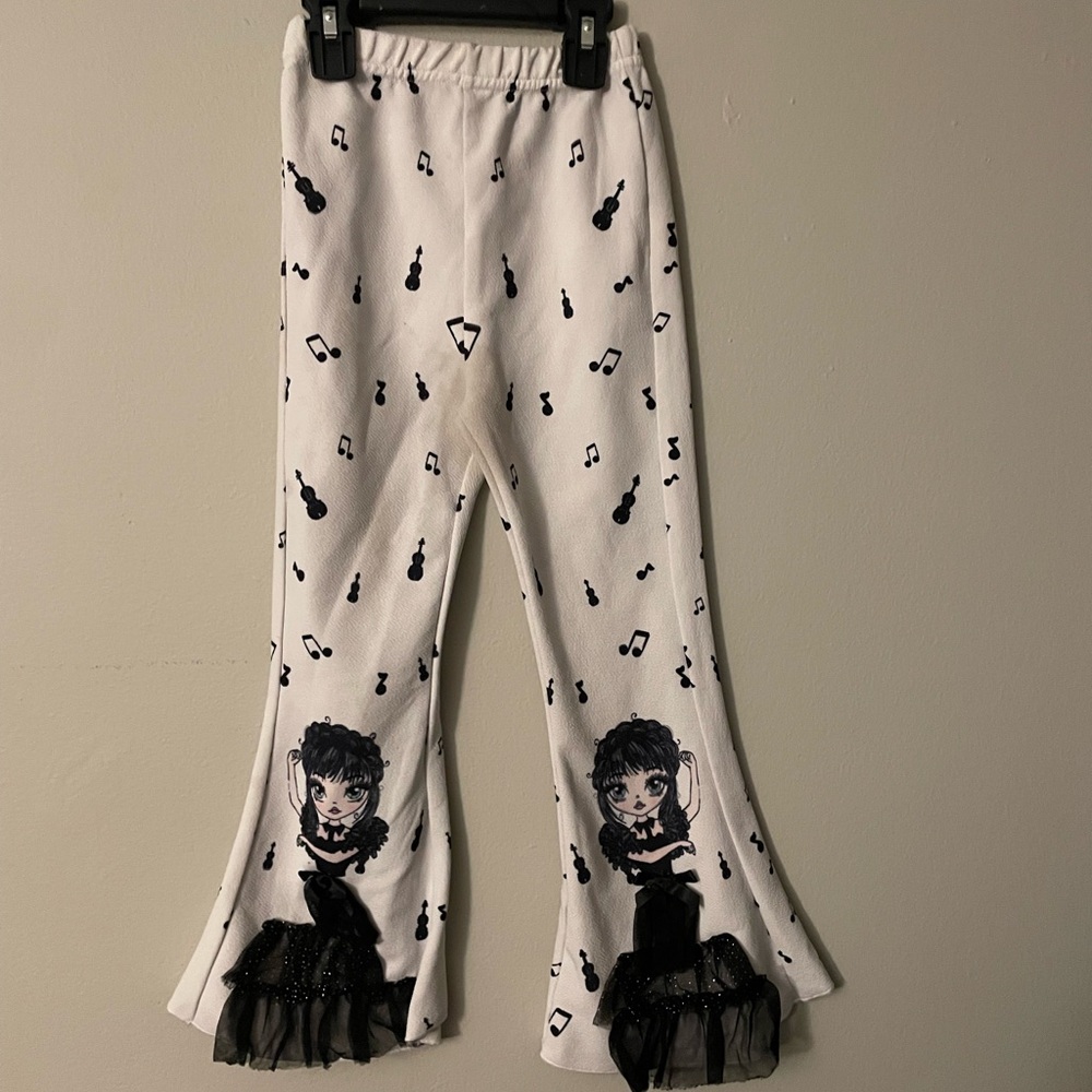 SHEIN White and Black Kids Casual Bottoms